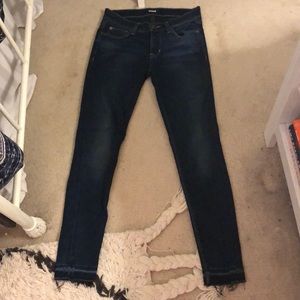 Hudson dark wash skinny jeans